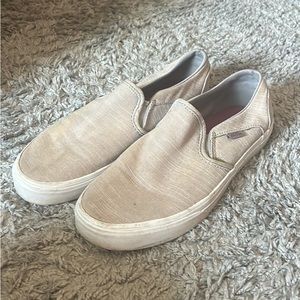 Grey Vans Grey Slip On Shoes Women